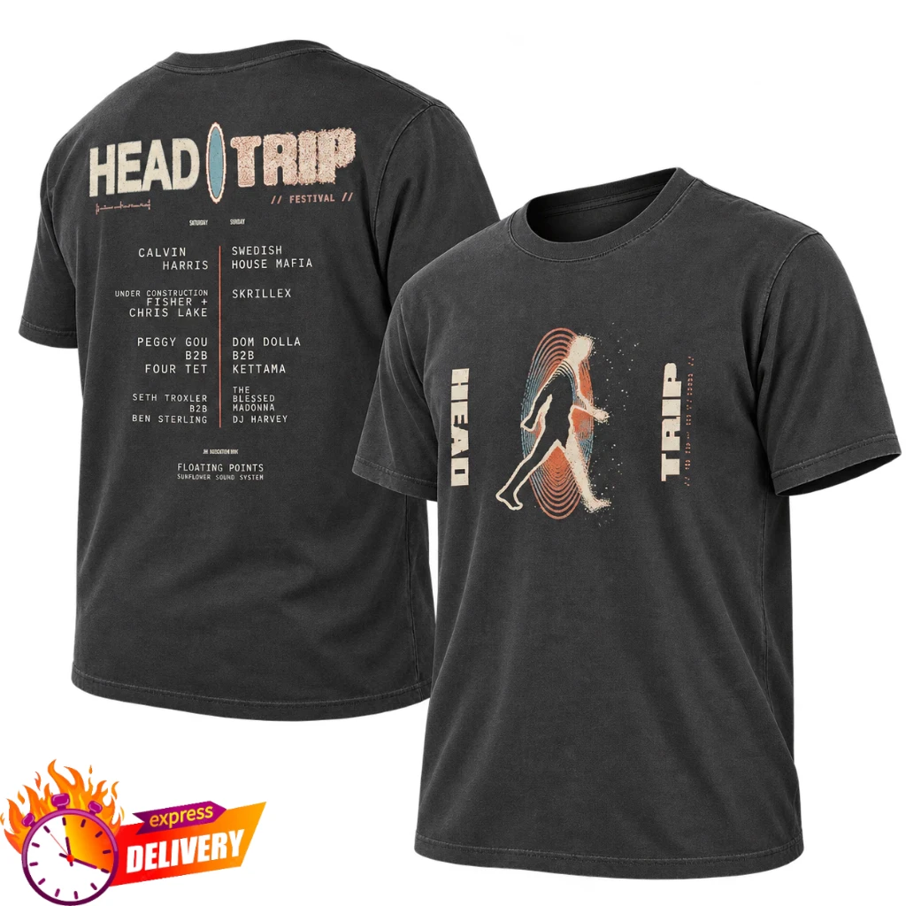 Head Trip Festival 2026 Portals Lineup Two Sided T-Shirt Empire Polo Club Indio CA October 10-11