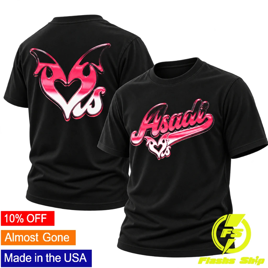 Khan Asadi ASADI X LOVESICK Collection Pink And Black Two Sided Unisex Tee